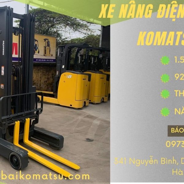 Xe nâng điện đứng lái 1.5 tấn tháp 5.5m