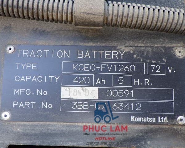 Xe Nâng Điện 3 Tấn Komatsu Fe30 1 2018 (9)