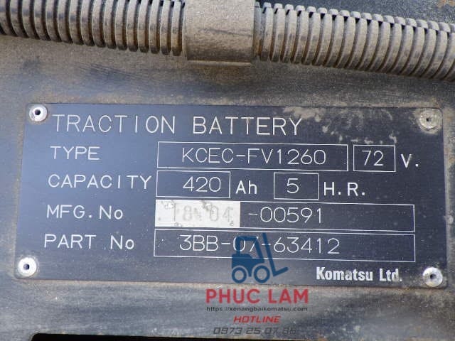 Xe Nâng Điện 3 Tấn Komatsu Fe30 1 2018 (9)