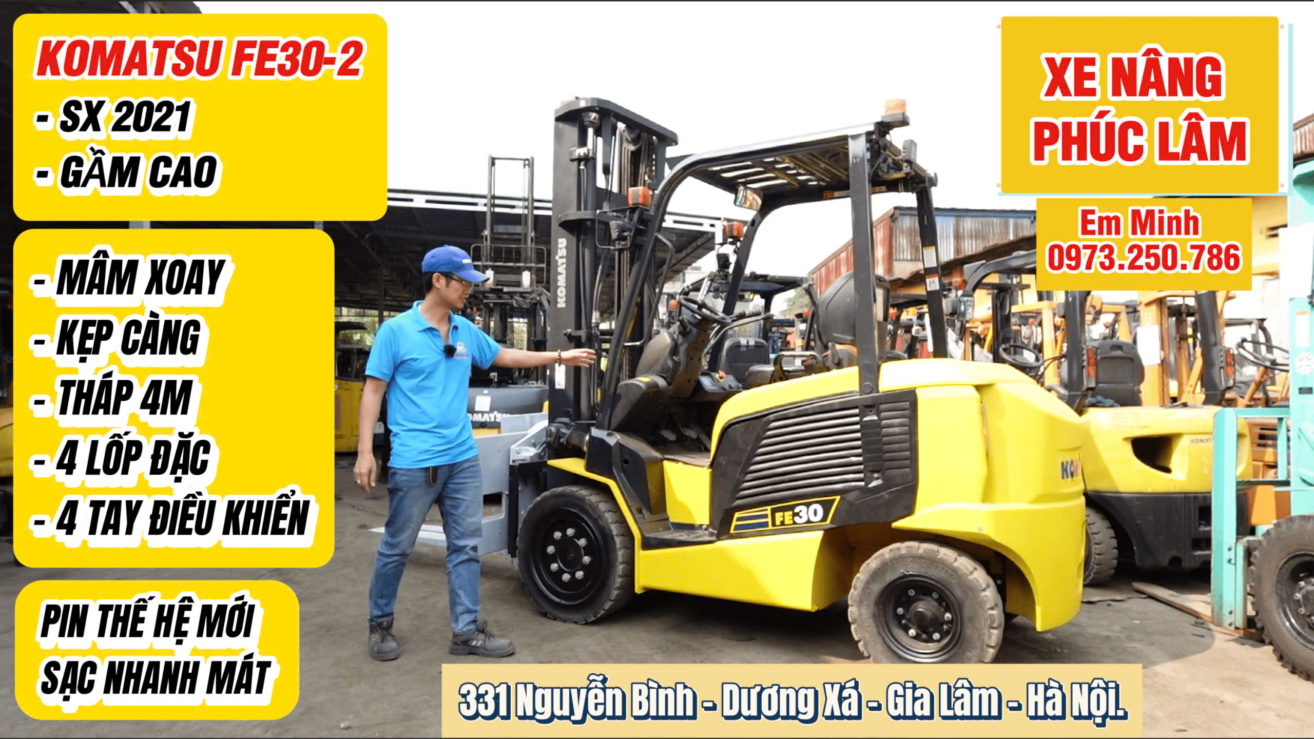 Xe nâng điện komatsu FE30-2
